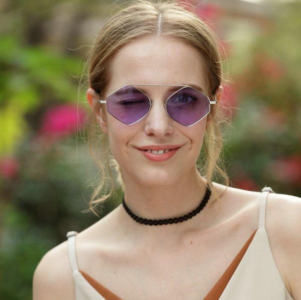 

sunglasses 2021 polygon women men brand designer vintage gold clear sun glasses eyewear small fml, White;black