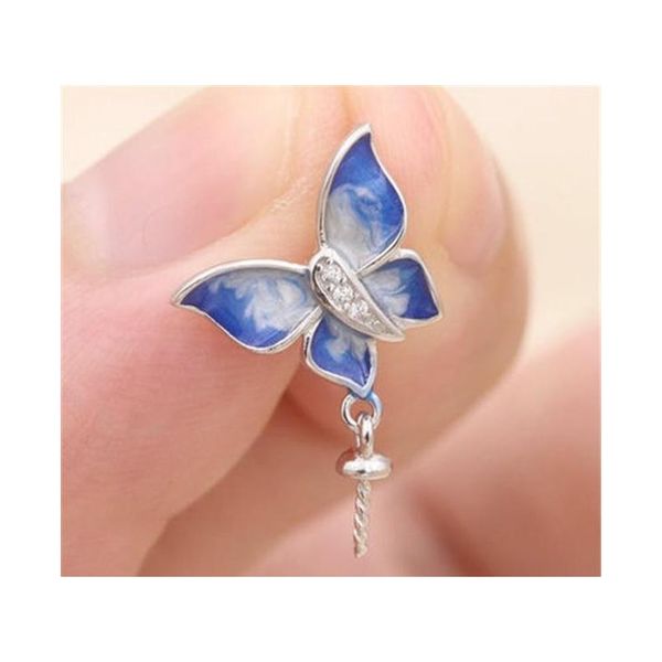 

s925 sterling silver pendant accessories pearl necklace drop empty necklace pendant diy bbyxyu nana_shop, Slivery;crystal