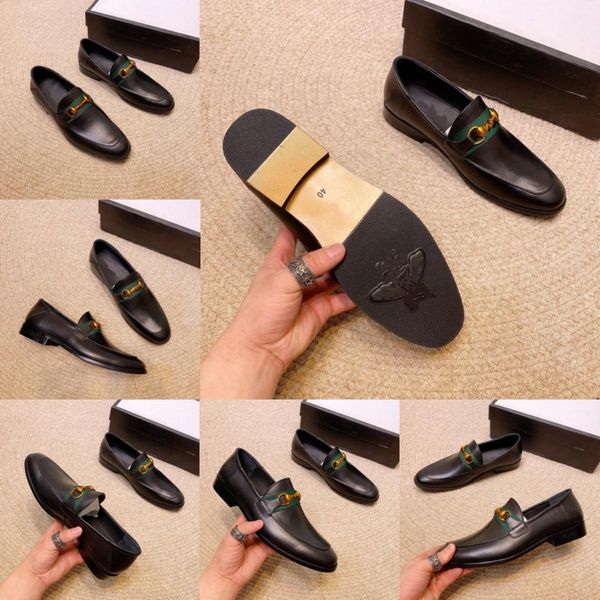 

designers oxford shoes for men leather formal shoes luxury pointed dress shoes men lace up party office flats plus size 45 zapato hombre, Black