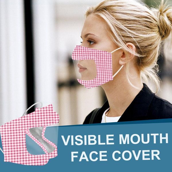 

factory designer face mask protection for deaf and dumb lips with clear window visible cotton mouth face masks washa