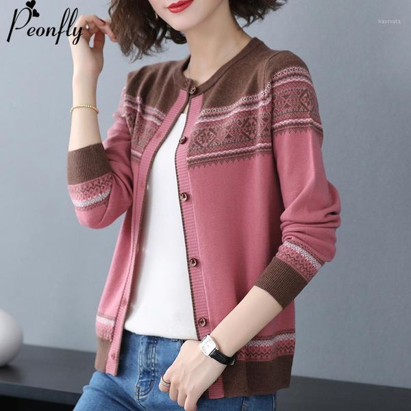

2020autumn long sleeve cardigan women korean casual cardigan female knitted sweater jacket yellow pink burgundy1, White