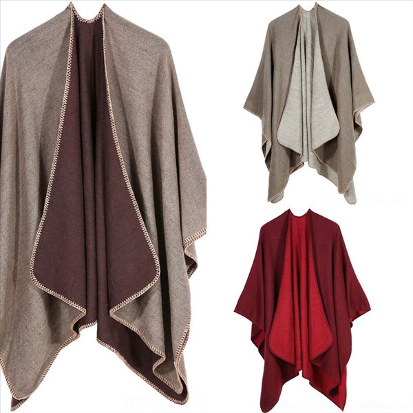 

xqbe cashmere женщины сплошной цвета шарф шлят с рукавом зимний шарф новые твердые платки теплые шарфы для дам фулярное одеяло, Black