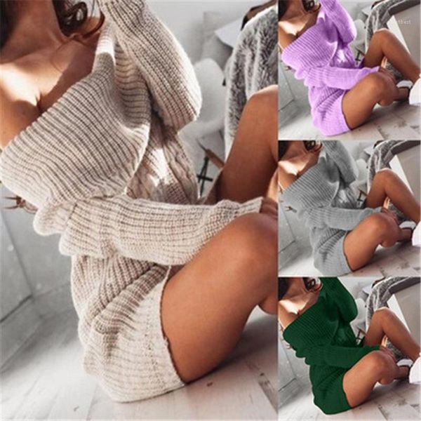 

slash neck long sleeve buttocks short skirt female spring casual solid color bodycon dress womens strapless sweater dress fashion trend, Black;gray