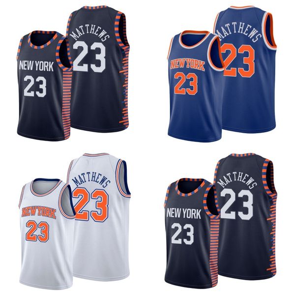 

new menyork knicks men wesley matthews basketball jersey, Black