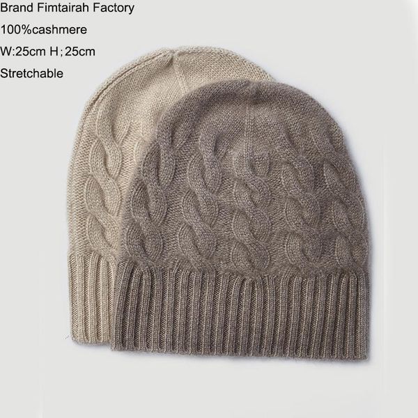 

beanies knitted 100% natural hat and cap for winter men warm fashion knit beanie pure cashmere soft