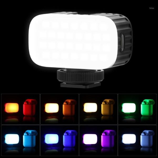 

flash heads for ulanzi vl15 rgb mini video light on camera pographic lighting 8 colors portable vlog fill with softbox diffuser1