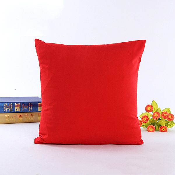 

throw new square plain sanding pillowcase solid color case cushion blank pillow cover home decoration gift 12 colors a59