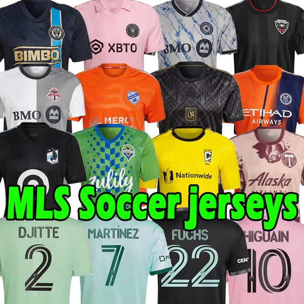 

22 23 montreal nycfc philadelphia union soccer jerseys new york city lafc higuain atlanta d.c. charlotte 2022 2023 mls chicago columbus los, Black;yellow