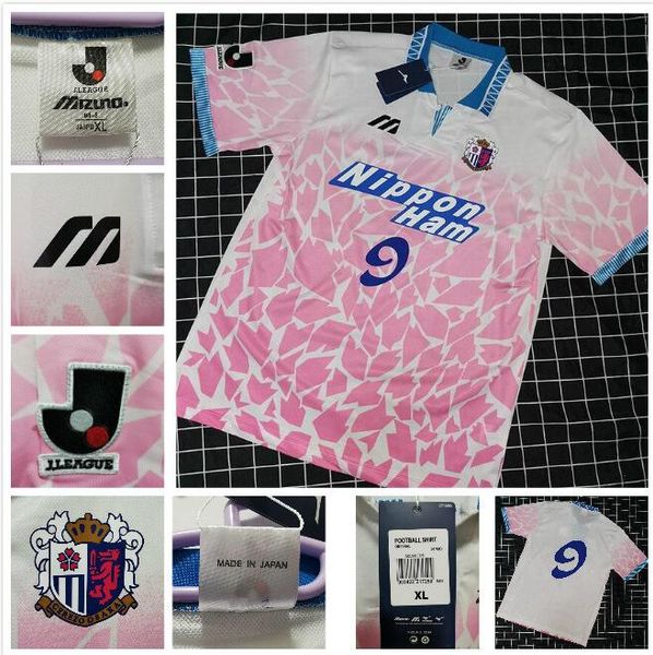 

ретро cerezo osaka 1994 прочь футбол для футболки cerezo osaka futbol kit урожай футбол camiseta classic рубашка, Black;yellow