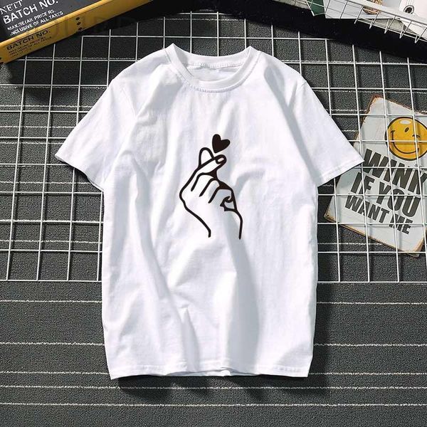 

than heart printing t shirt women funny summer tshirt femme harajuku cactus summer printed lady kawaii cute tee black white