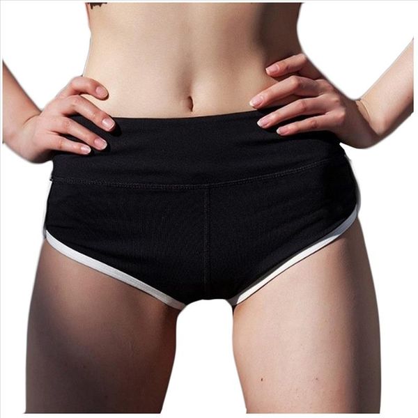 

scrunch shorts womens сплошной цвет эластичной группы спортивные бегущие фитнес досуга шорты кулоты спортивные femme падение доставки, White;black