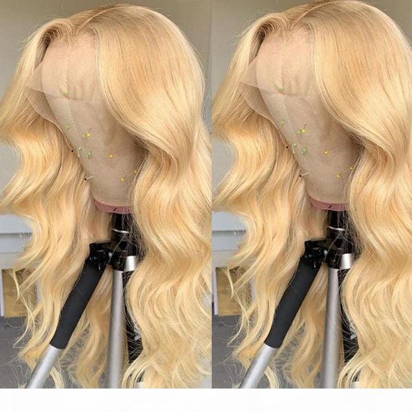 

mstoxic body wave 613 lace front wig blonde brazilian lace front human hair wigs for black women pre plucked 13x1 remy hair wig, Black;brown