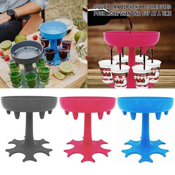 

6 sglass dispenser holder wine glass rack cooler beer beverage dispenser sbuddys party gifts bar accessories