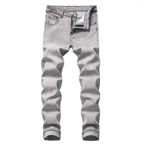 

men jeans pants denim trousers pants 2019 fashion new men's casual slim patch jeans men skinny1, Blue