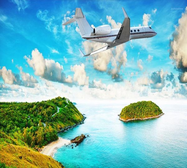 

hawaiian seaside island landscape wall custom 3d p l living room bedroom wallpapers study mural1