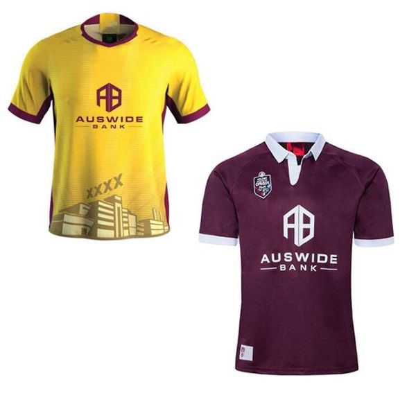 

2020 queensland maroons state of origin jersey qld maroons 2020 rugby jersey qld maroons indigenous rugby jersey size s--5xl, Black;yellow