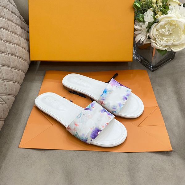 

2021 classic fashion slippers painted classics women's shoes summer, Black
