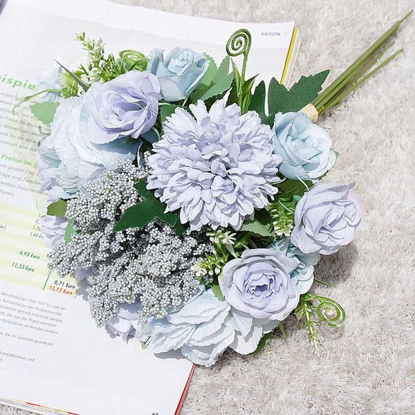 

artificial hydrangea flower for wedding decoration european silk flower hydrangea for home decor fake flowers bouquet