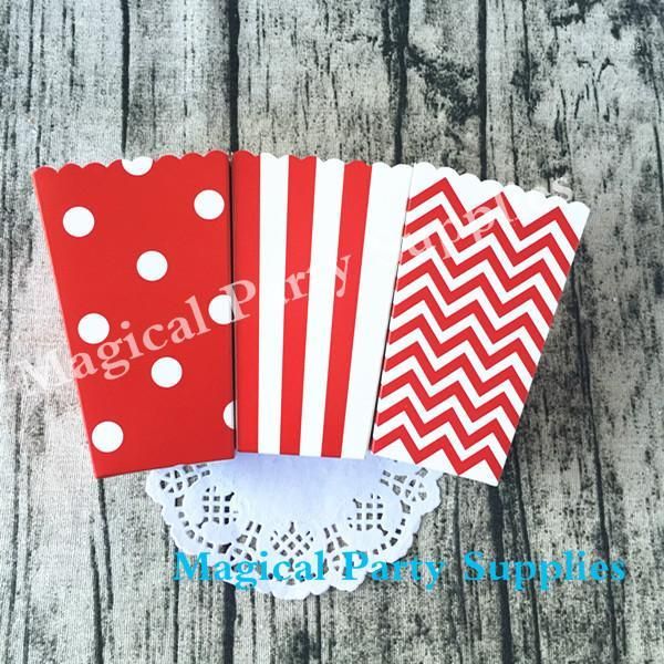 

gift wrap birthday favor 36pcs red popcorn box lovely mini small boxes party decorations supply 18 rainbow colors1