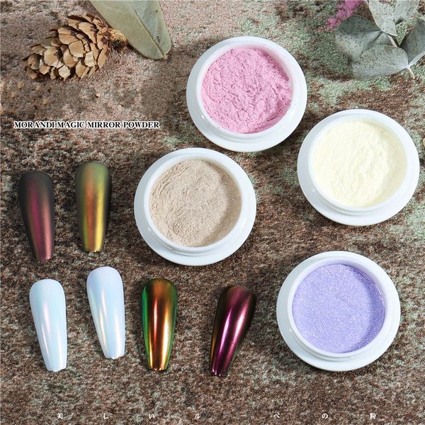 

morandi magic mirror powder chameleon magic mirror flour superfine nail magic mirror powder manicure nail art decoration