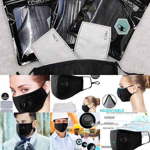 

mask protection smoke adjustable anti-dust and &reusable respirator cotton masks with 2 filters qazo 90mif