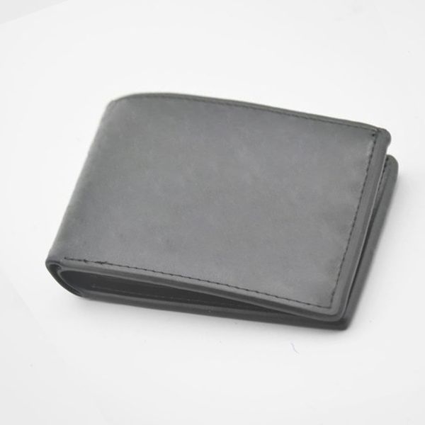 

mens leather short wallet youth fashion wild multi-card wallet, Red;black