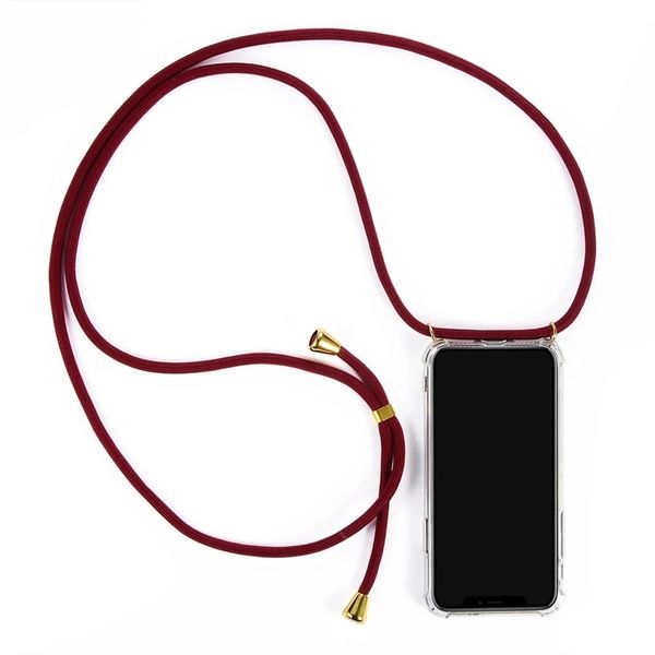 

applicable to i-phone 7 / 8p x / xs transparent tpu rope with four corners anti-drop mobile phone shell shell fashion phone case