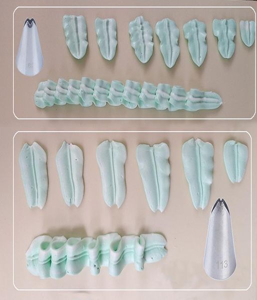 

5 шт. набор листьев насадки из нержавеющей стали обледенения трубопроводные сопла советы кондитерские кондитерские наконечники для украшения