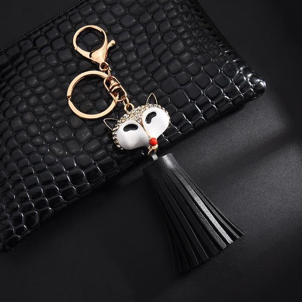 

glitter fox faux leather tassel fringe woman diy bag jewelry keychain craft accessories garment decoration pendant small gifts h jllpnh
