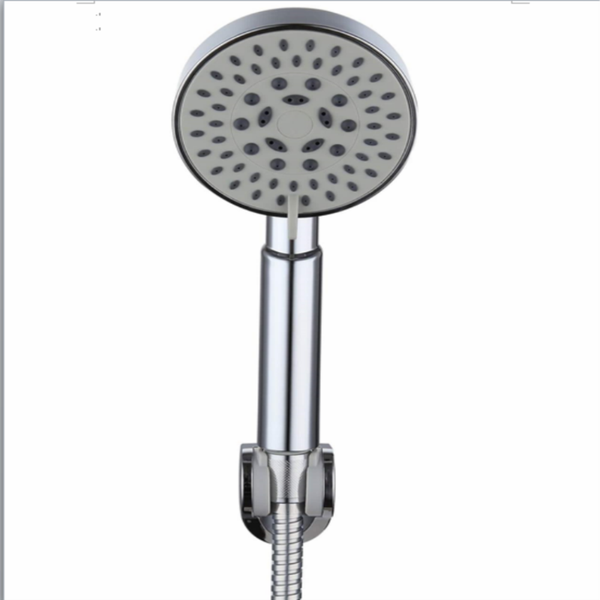 

bath accessory set 5-setting high pressure handheld shower head with adjustable angle bracket arm holder multi-functions powerful spray