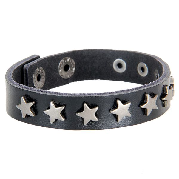 

factoryg74xcuff leather star wristband novelty bracelet bangle pu charm women men jewelry