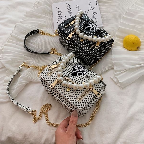 

cross-border internet celebrity all-match crossbody spot handbag 2020 new fashion pearl tote shoulder chain womens bag