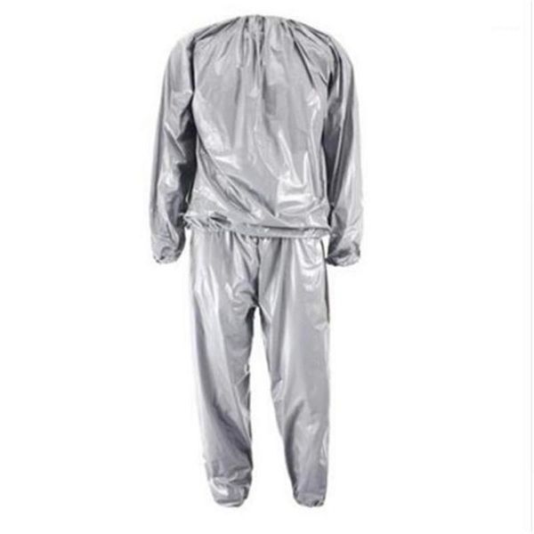 

tracksuit for men men's tracksuits fitness waterproof pvc sweat sauna suits heavy duty weight loss anti-rip1, Gray