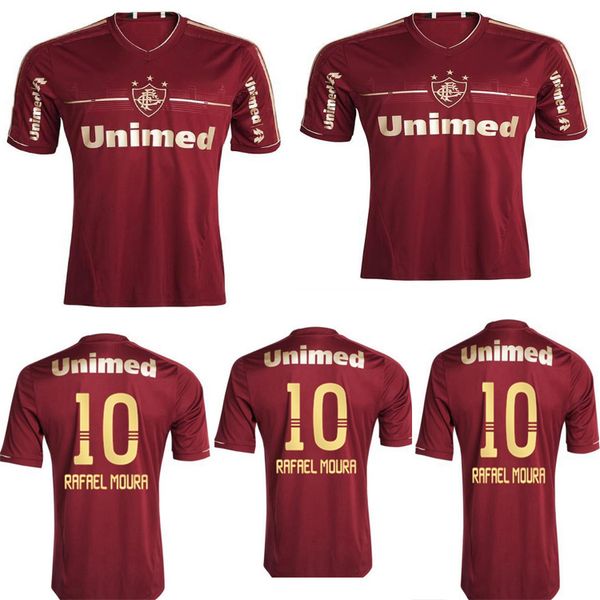 

2011 2012 fluminense retro soccer jersey 11 12 deco lanzini rafael sobis thiago neves fred vintage classic football shirt, Black;yellow