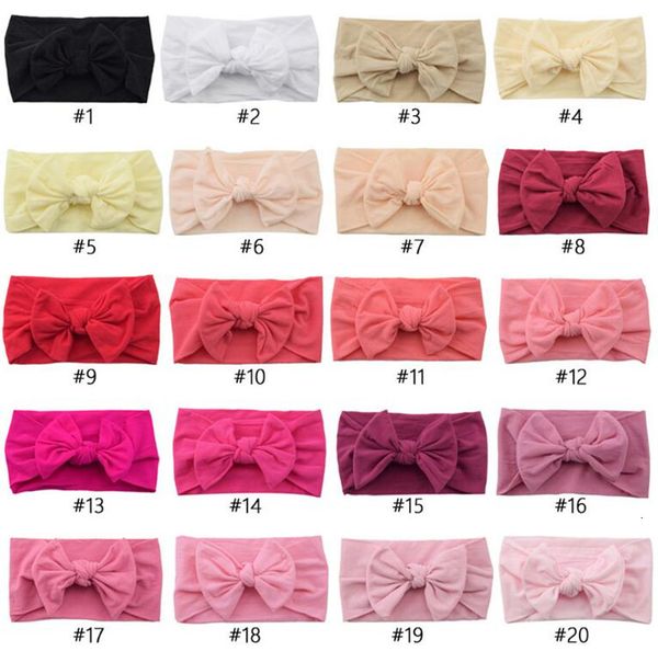 

bow baby girl turban headband soft nylon headwraps knot headbands stretchy bands children little girls fashion hair accewxxk