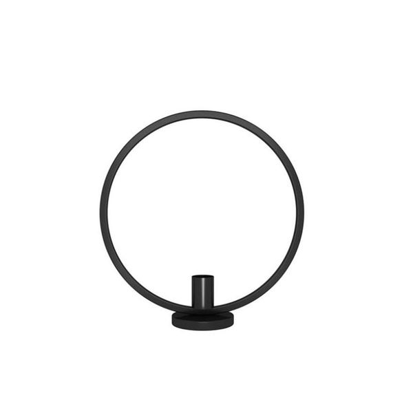 

creative nordic style candle holderring square shape metal iron decorative candlestick for hallowee party wedding dining table wmtikf