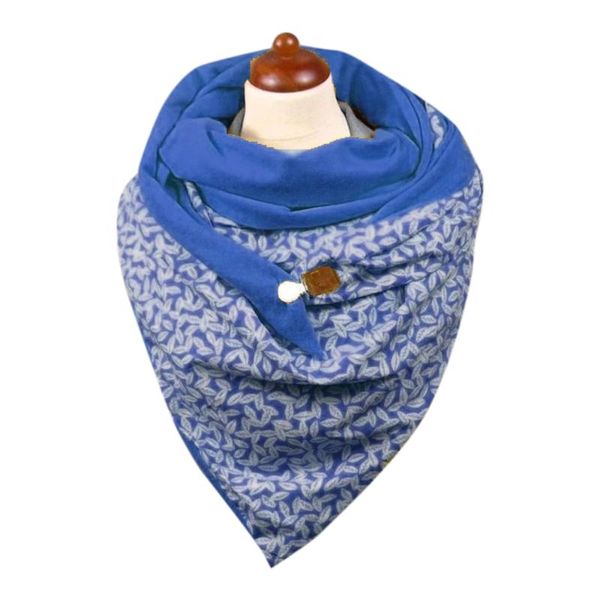 

floral printing scarfs women 2020 autumn winter fashion ladies cowl neck printed scarf thermal warm tube female thick shawl, Blue;gray