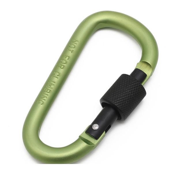 

bold 8cm locking type d quickdraw carabiner backpack buckle hanging aluminum nut qylfxh