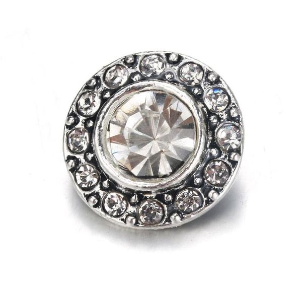 

10pcs lot 6 color flower snap jewelry rhinestone metal snap buttons fit 12mm sivler diy snap bracelets jewelry 0019 h sqchfk