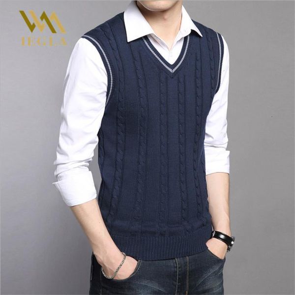 

mens sweaters autumn winter jacket men warm pullovers sleeveless o neck knitted vest femme elegant casual sweater vests, White;black
