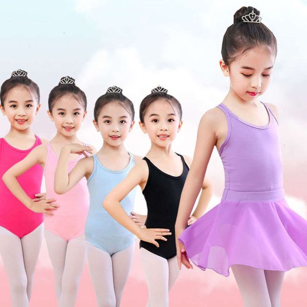

chine children's summer suspender skirt ballet dance girl's training drs, Blue