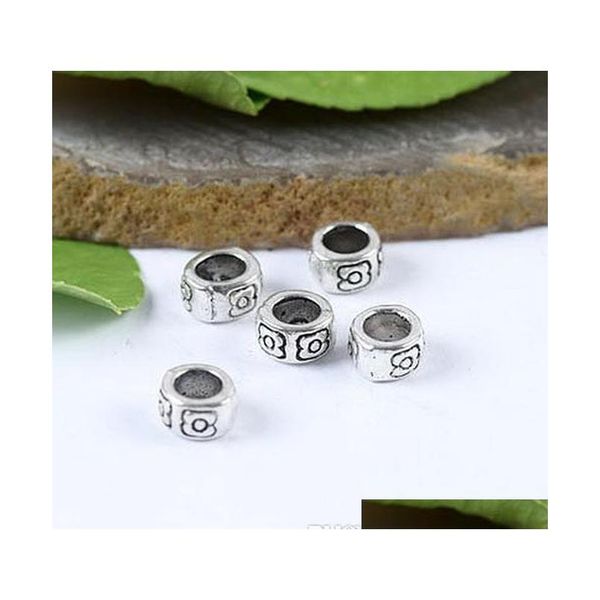 

100pcs tibetan silver round pattern jllsyt yummy_shop, Bronze;silver