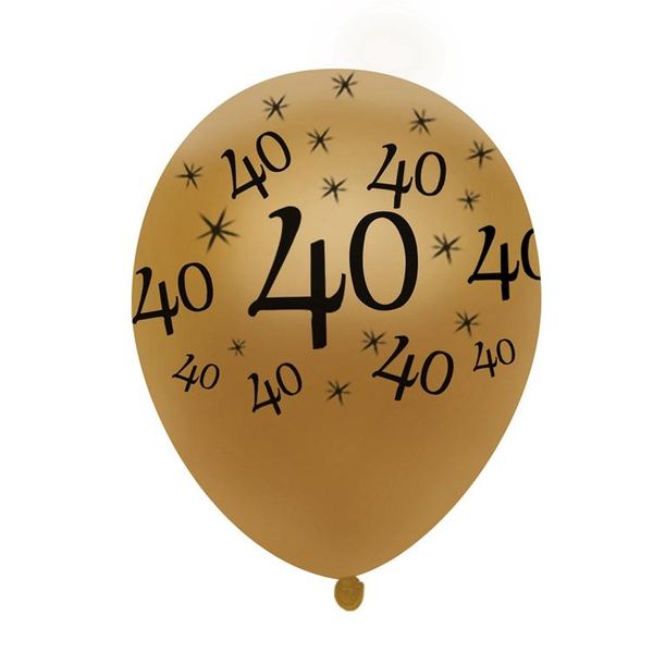 

qifu 12 дюймов золота латекс с днем ​​рождения воздушные шары 30 40 50 60 юбилейный номер брызгает с днем ​​рождения свадьба украшения вечер