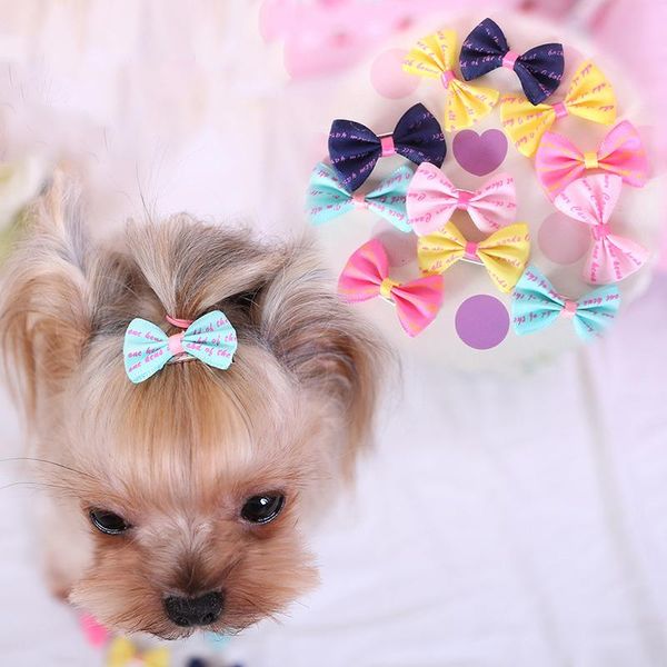 

small dogs bows hair clip lovely pet dog hair clips pet grooming accessories colorful barrettes dog cats clips