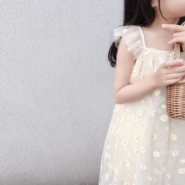 

little 2020 summer daisy new children's frh girl's drs, Red;yellow