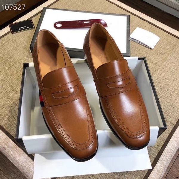 

genuine leather mens loafers zapatos de hombre formal dresses men shoes business casual green orange moccasin sneakers flats, Black