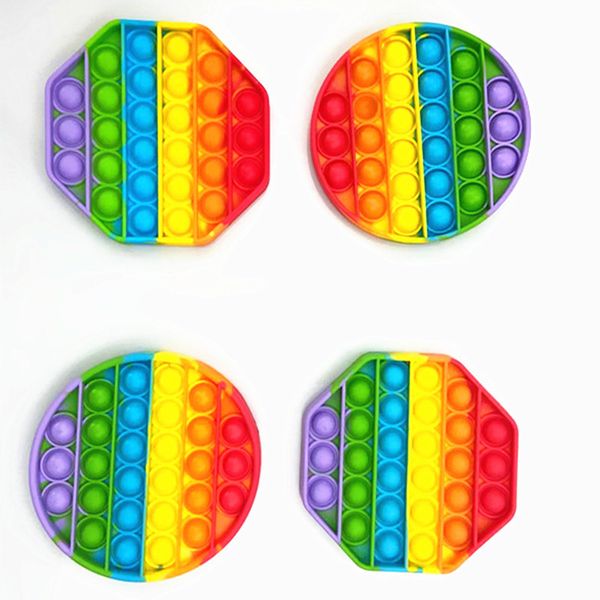 

gradient color push pop it silicone sensory fidget toy 2021 squeeze stress relief pop bubble game push pop squeeze desk toys g10701 1