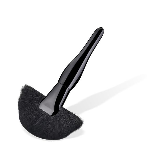 

fld 1 шт. вентилятор макияж кисти порошок высокое качество белый черный макияж кисти лицо бритвенные брочас де макилежский профессиональный