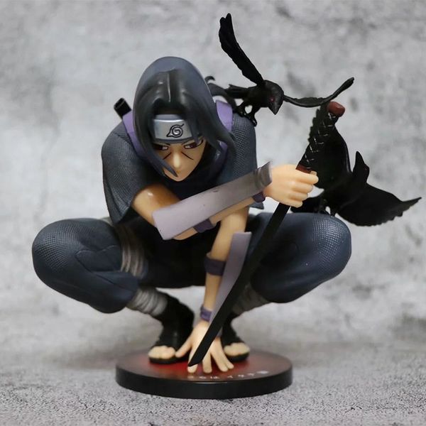 

pvc 18cm toys naruto figures dark itachi uchiha akatsuki model toy garage kits finger toys