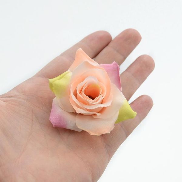 

10pcs diy artificial silk flowers head for home wedding party decoration wreath gift box scrapbooking fake bbydfx